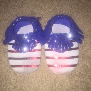 Patriotic moccasins